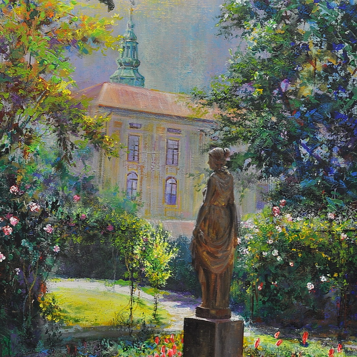 Socha bohyně Flóry- léto