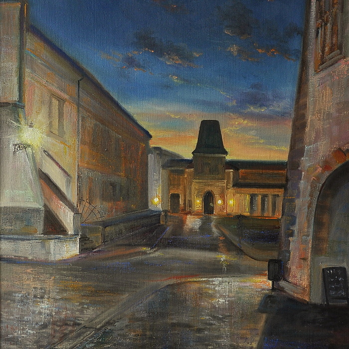 Mlýnská brána-večerní přeháňka
