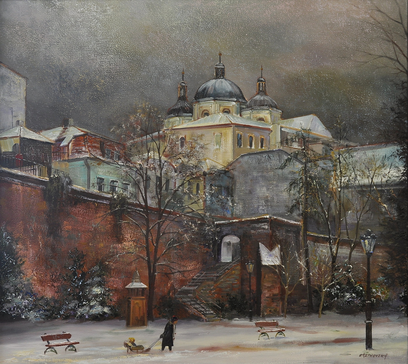 Olomouc-Kostel sv.Michala v zimě